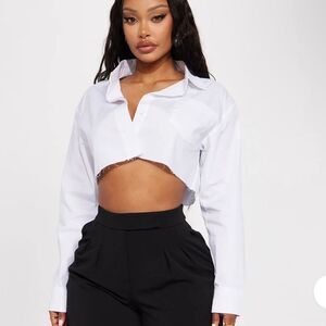 Elondie Poplin Shirt - White